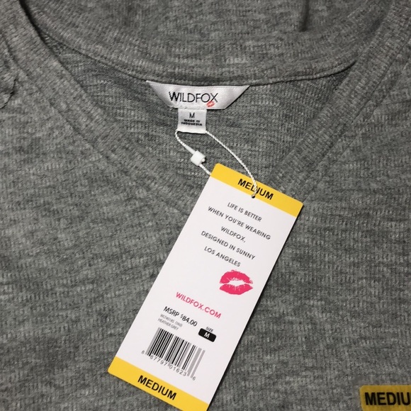 Wildfox Women’s Haley Brushed Waffle Super Soft Knit Top M - Picture 8 of 10